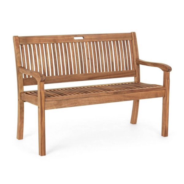 Panca 2 Posti Legno Marrone Rustica da Esterno - SERENITY