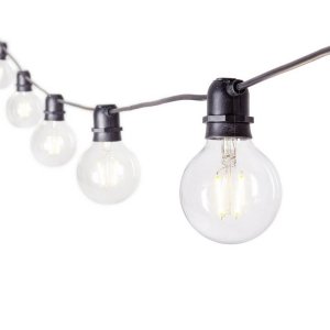 Catena Luminosa LED PVC Nero da Esterno - ORAYA