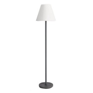 Piantana Acciaio Bianco Moderna da Esterno H150 - SOLARIS LAMP