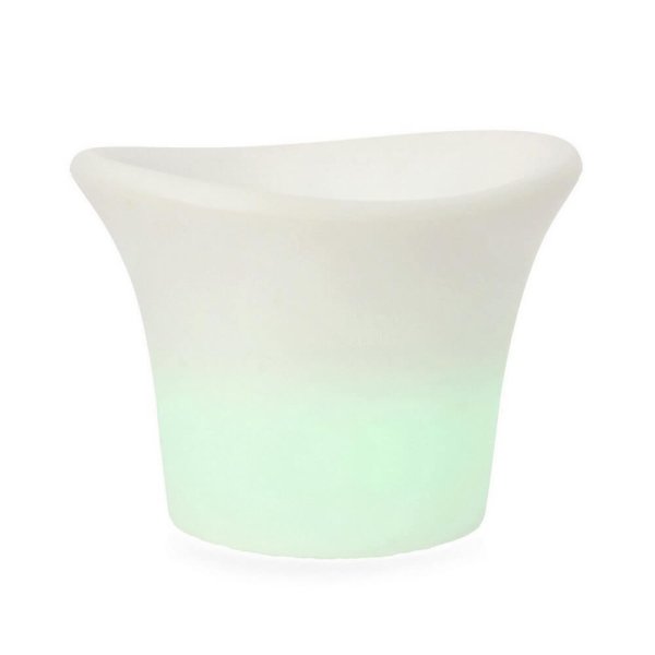 Alternative view of Lampada Led Porta Bottiglie Resina Bianca Moderna H28 - RELIABLE