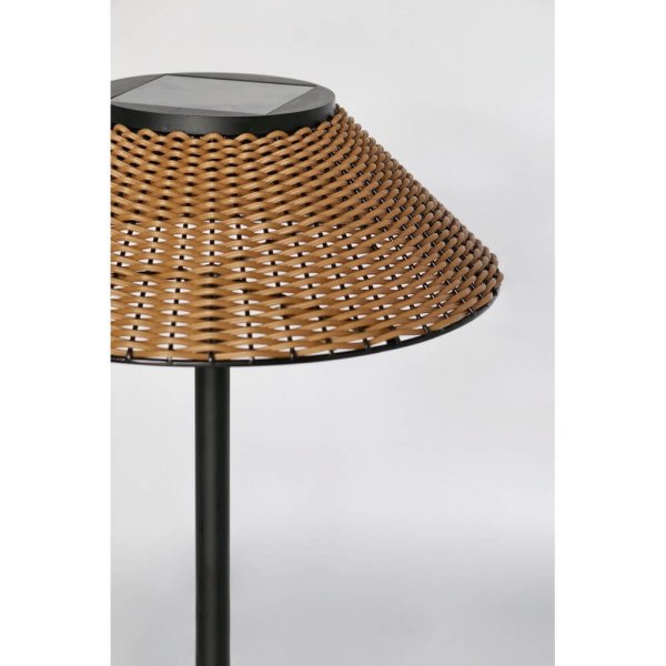 Alternative view of Lampada Tavolo Acciaio Nero Outdoor Solare Moderna - TRANQUIL