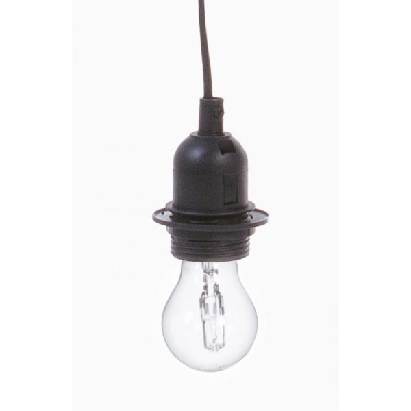 Alternative view of Lampadario a Sospensione Plastica Nero Industriale da Interno - MEI-LAN