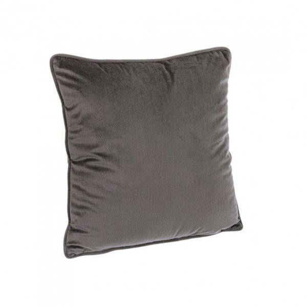 Cuscino dano in velluto (4 Pezzi) - ARCADIA - Grigio scuro, 40x40