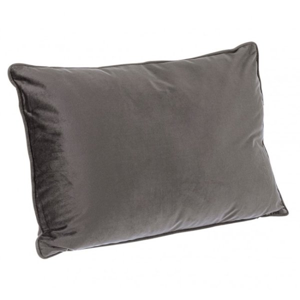 Cuscino dano in velluto (4 Pezzi) - ARCADIA - Grigio scuro, 40x60