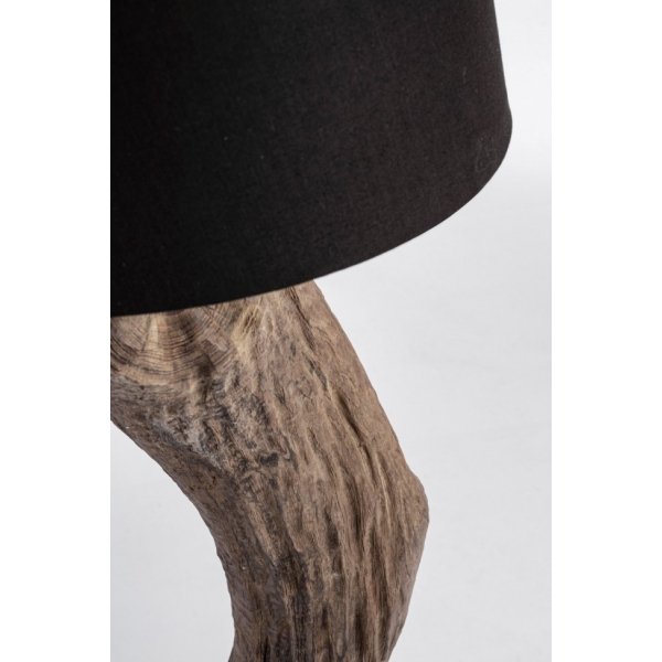 Alternative view of Lampada da Tavolo Teak Nero Rustica da Interno - ANANYA