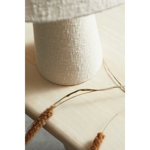 Alternative view of Lampada Tavolo Bouclè Beige Moderna da Interno H46 cm - KIAN
