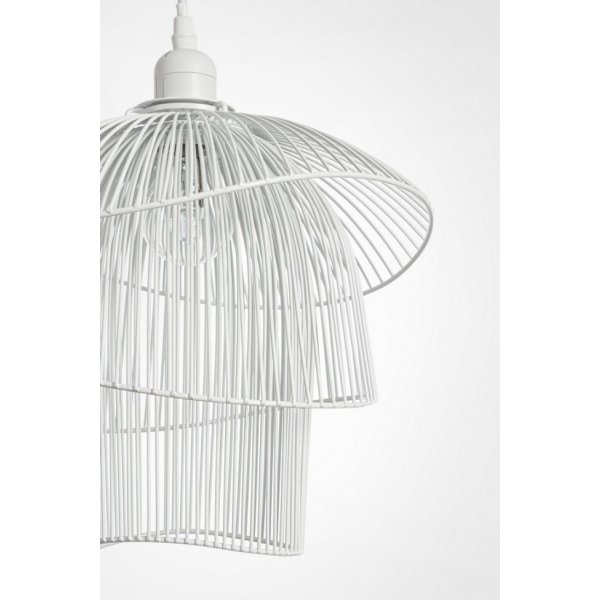 Alternative view of Lampadario Sospensione Metallo Bianco Moderno da Interno - JIA