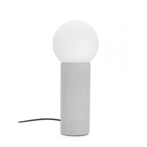 Lampada da Tavolo Ceramica Grigio Moderna da Interno - JOVAN