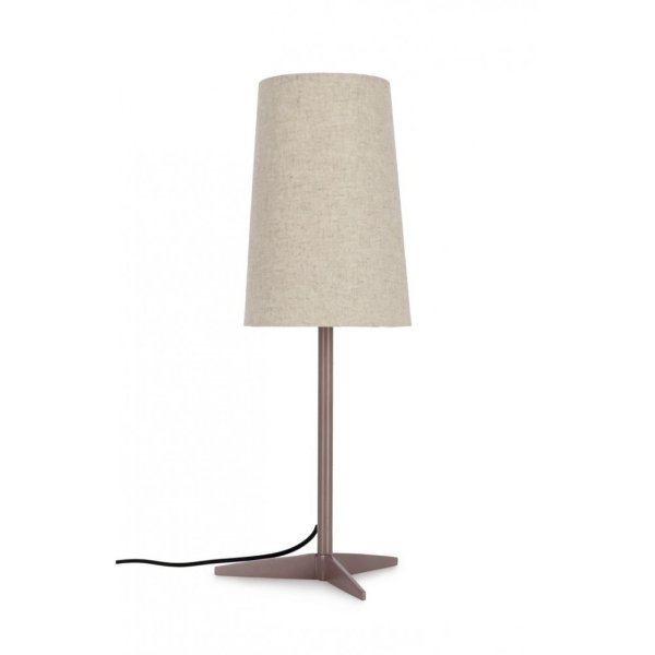 Lampada da Tavolo Acciaio Beige Moderna da Interno H60 - SURI
