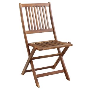 Sedia da Giardino Pieghevole in Legno Acacia cm 46x56x89 - MORT