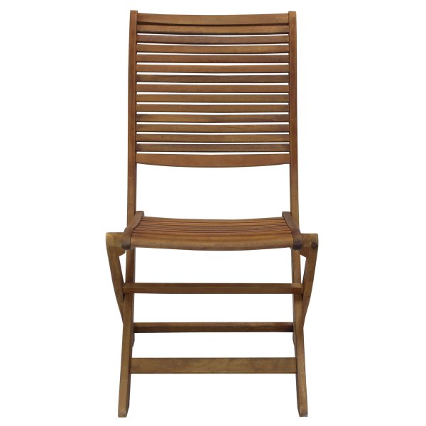 Alternative view of Poltrona da Giardino Pieghevole in Legno Acacia cm 50x65x94 - GERALD