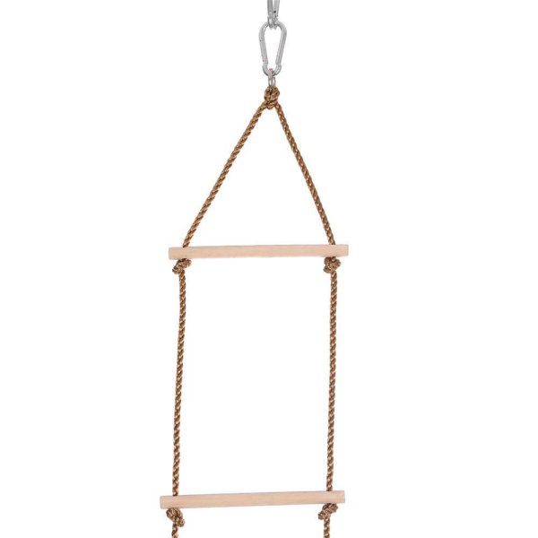 Alternative view of Scaletta da Giardino in Legno Corda cm 30x2x120 - WILFRID