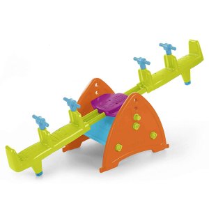 Gioco doppio dondolo 4 posti in Plastica cm 234x60x97 - SALISCENDI