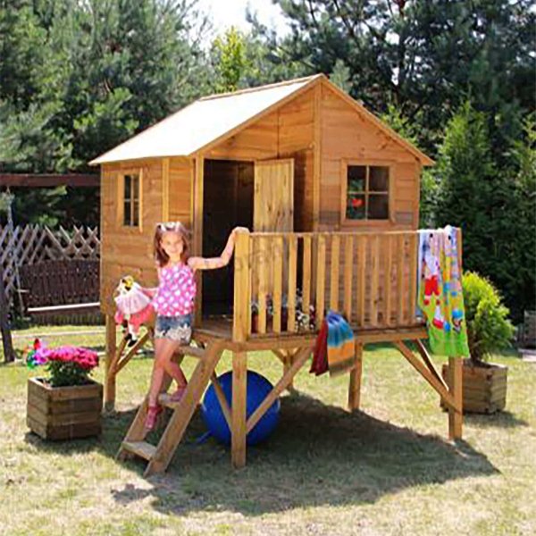 Alternative view of Casetta per bambini in Legno cm 220x174x250 - MICH