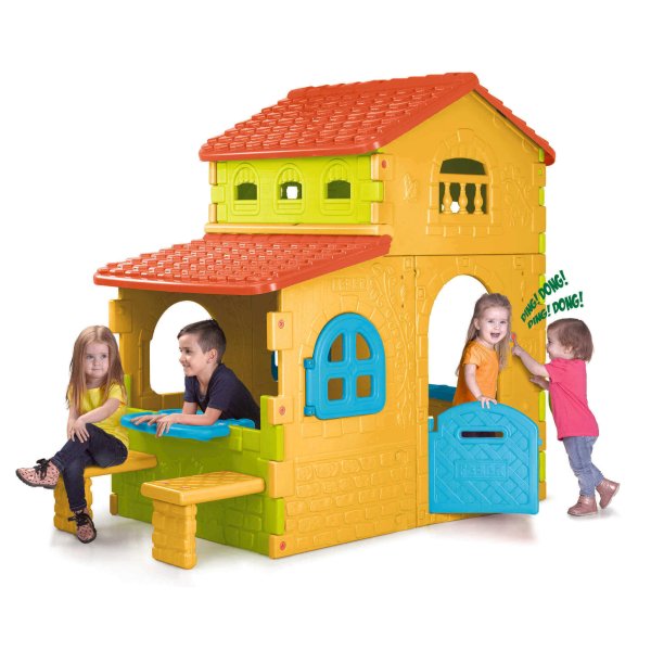 Casetta da Giardino per bambini in Plastica cm 110x206x180 - GRANDEVILLA