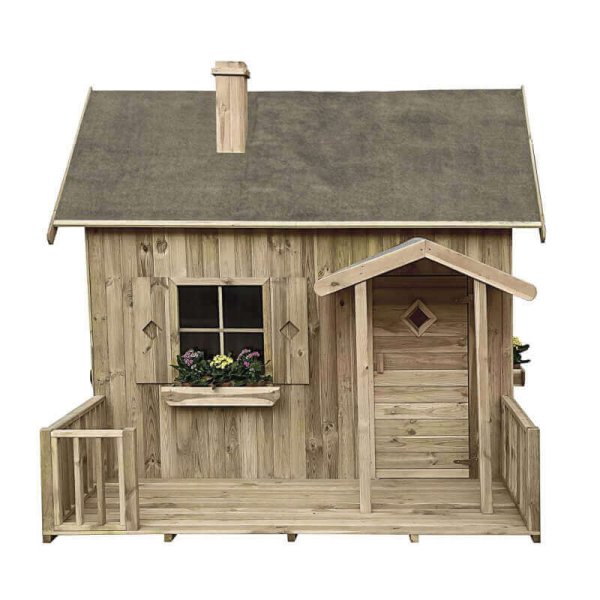 Alternative view of Casetta per bambini in Legno cm 258x255x231 - TEK