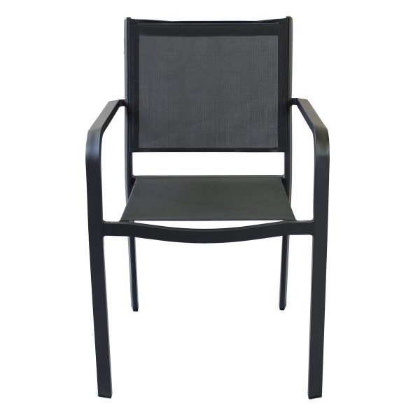 Alternative view of Poltrona da Giardino Impilabile in Alluminio Textilene cm 56x61x84 6 - WARD