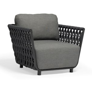 Poltrona da Giardino in Alluminio Textilene Poliestere cm 85x93x83 - ZED