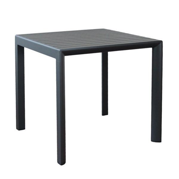 Tavolo da giardino 80x80 - NARA - Antracite