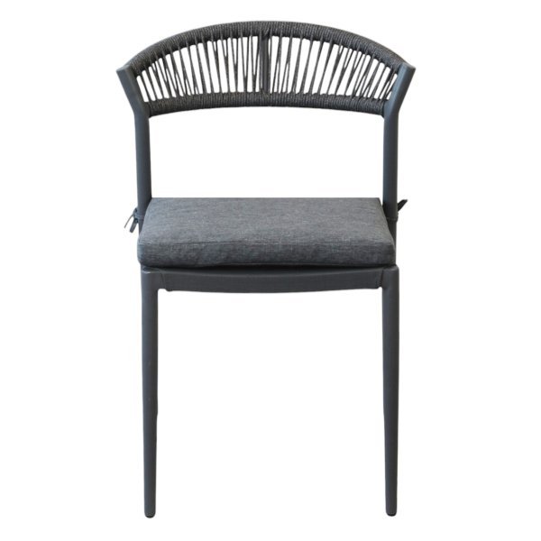 Alternative view of Sedia impilabile da giardino in Alluminio - ORIAN