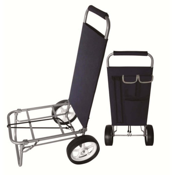 Carrello da spiaggia e campeggio Pieghevole in Acciaio Oxford cm 62 5x52x103 - DORON