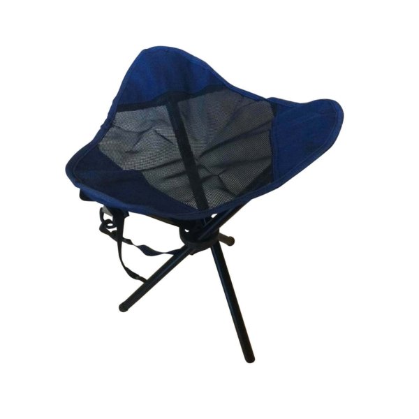 Sgabello da Spiaggia e Campeggio Pieghevole in Acciaio Tessuto cm 31x31x43 - NORWOOD