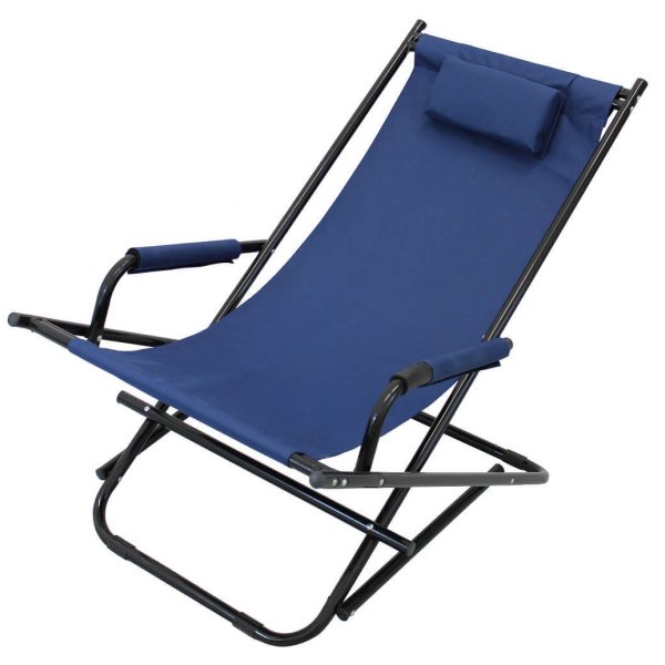 Alternative view of Sdraio mare prendisole Pieghevole in Acciaio Oxford cm 98x61x72 - ARN