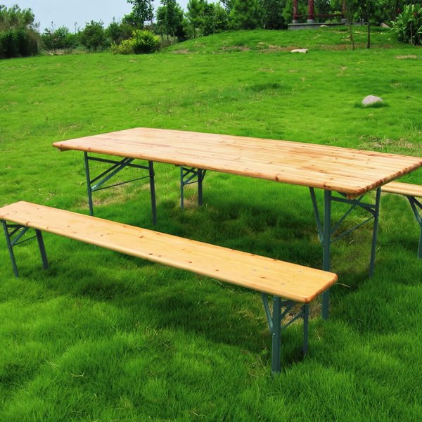 Alternative view of Set Birreria Tavolo con Panche cm 220x70 - SETBREWERY