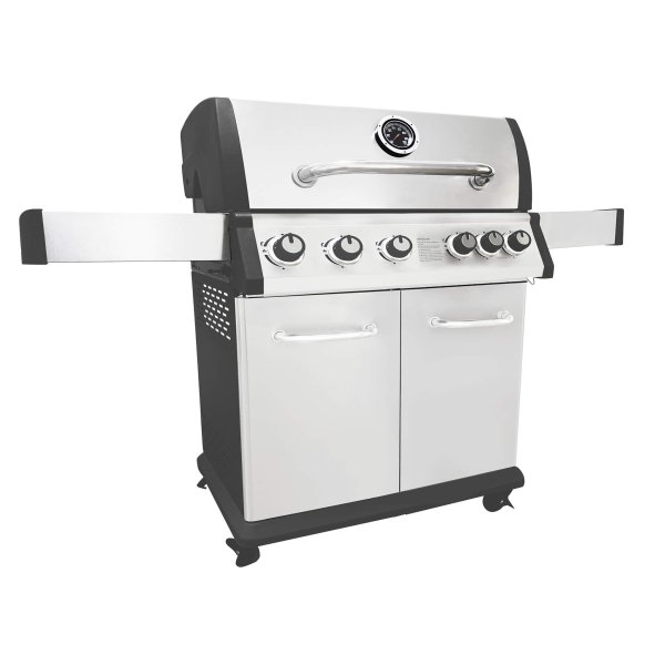 Barbecue a gas 5 fuochi + 1 in Acciaio cm 144x57x114 - CHIANY