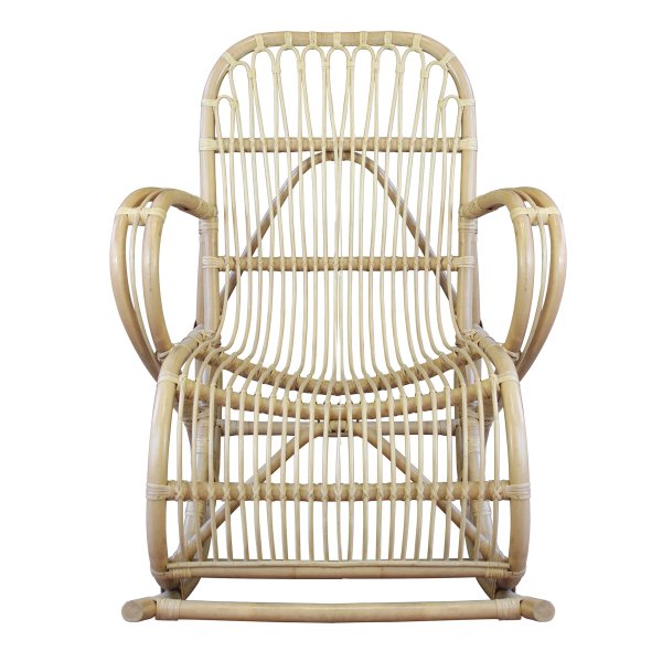 Alternative view of Poltrona dondolo da giardino in bamboo - IGNATIUS