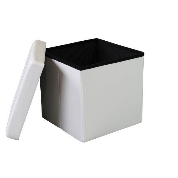 Alternative view of Pouf contenitore in similpelle - MADDOX
