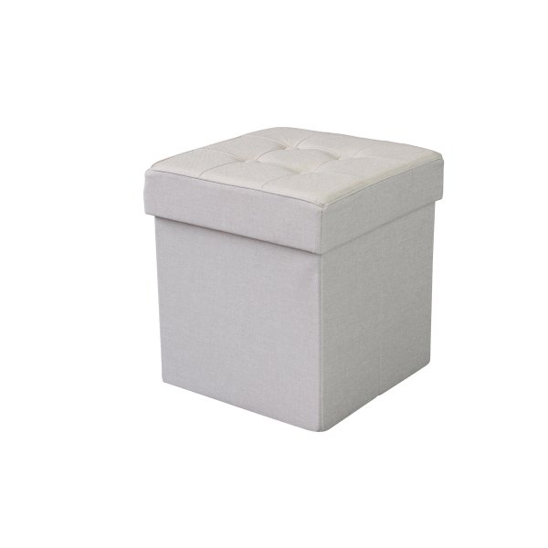 Pouf contenitore in stoffa - STOFFY - Tortora
