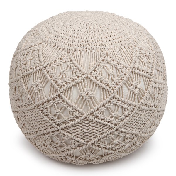 Pouf da giardino macramè - YVONNE