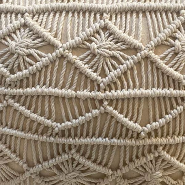 Alternative view of Pouf da giardino macramè - BIANCA