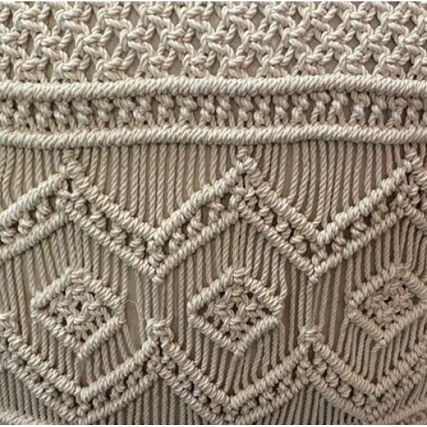 Alternative view of Pouf da giardino macramè - DELIA