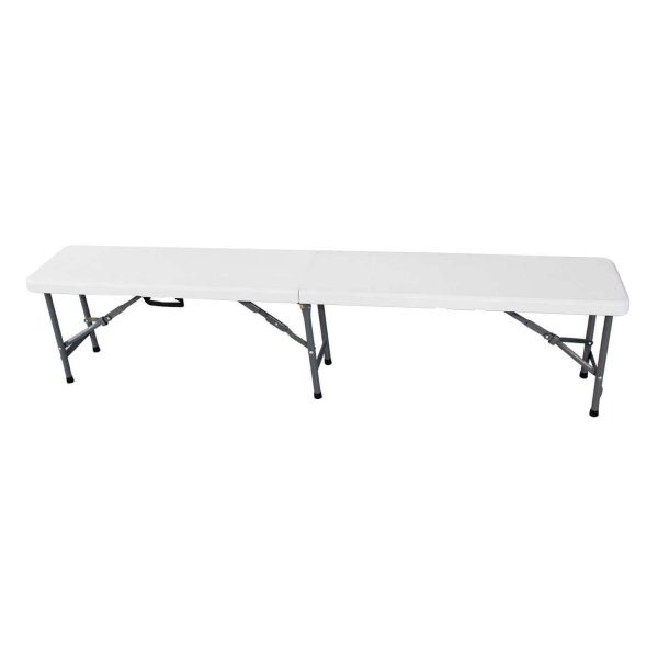 Panca catering Pieghevole in Acciaio Plastica cm 180x30x43 - CATE