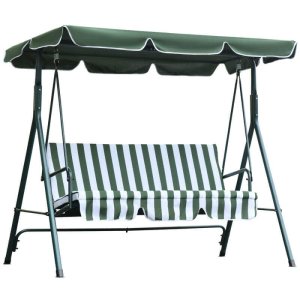 Dondolo da Giardino in Acciaio Tessuto cm 170x110x153 - LYLE