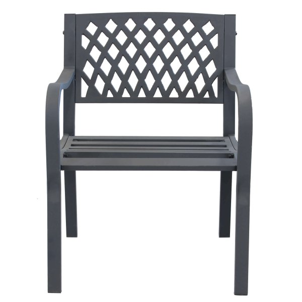 Alternative view of Poltrona da Giardino in Acciaio Acciaio cm 60x83x56 - SHELDON