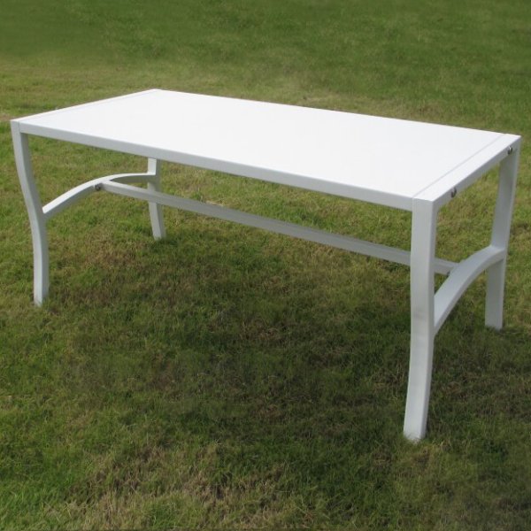 Alternative view of Tavolino da Giardino in Acciaio Acciaio cm 92x45x45 - BRENT