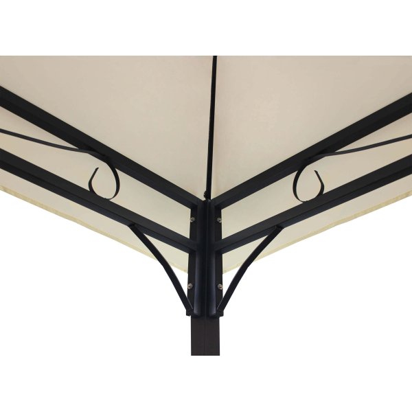 Alternative view of Gazebo da Giardino 3x3 in acciaio poliestere - LOUIE