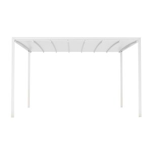 Pergola Bioclimatica in alluminio con tetto retrattile e LED - HERA