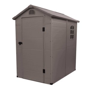 Casetta Porta Attrezzi da Giardino in Plastica cm 134x192x204 - FOX
