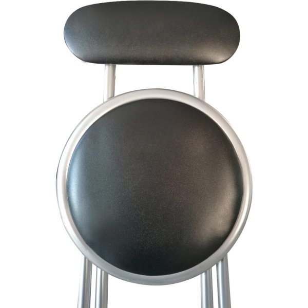 Alternative view of Sgabello Pieghevole Salvaspazio in Acciaio PVC cm 30x30x75 - SUNNY