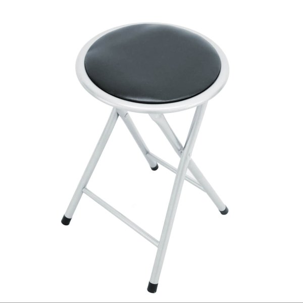 Sgabello Pieghevole Salvaspazio in Acciaio PVC cm 30x30x45 - SLIM