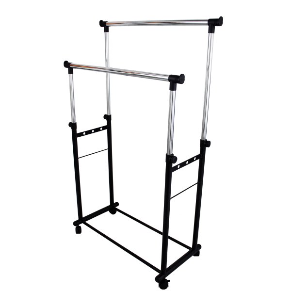 Alternative view of Appendiabiti doppio in Acciaio cm 85x44x160 - ALBERT