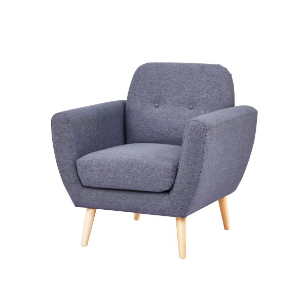 Poltrona Moderna in Tessuto cm 84x79x86 - SILENTE