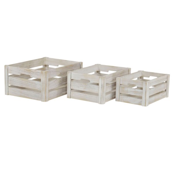 Alternative view of Set di 3 cassette in Legno cm 40x30x18 - RALPH