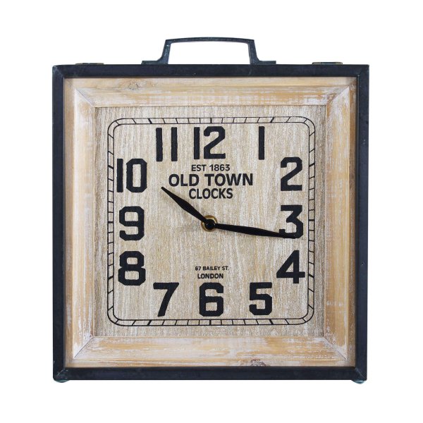 Orologio da parete in Acciaio Vetro cm 25 5x7 5x28 5 - JUSTIN