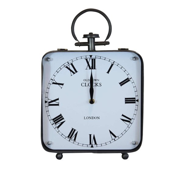 Orologio da appoggio in Acciaio Vetro cm 25 5x7 5x38 5 - DUANE