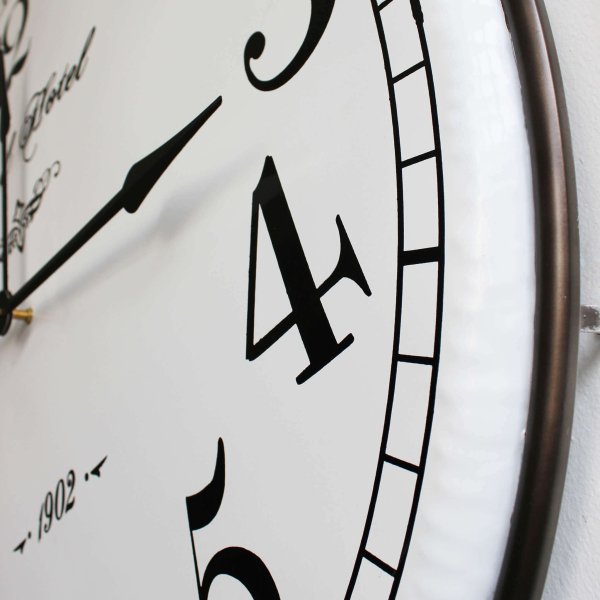 Alternative view of Orologio da parete XL in Acciaio Vetro cm 92x8 7x105 5 - CARL